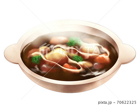 ビーフシチューのイラスト素材