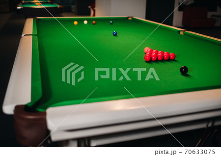 玉突き ゲームの写真素材