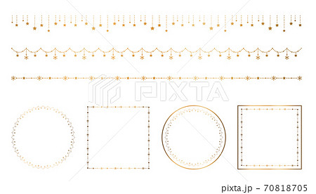 ゴールドラインのイラスト素材