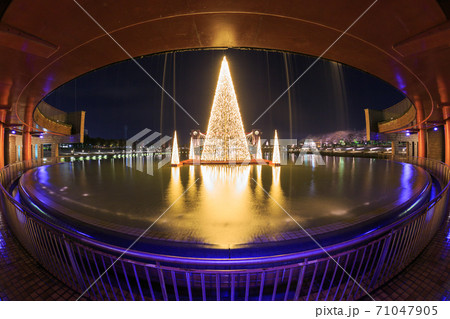 環水公園 富山市 北陸 デートスポットの写真素材