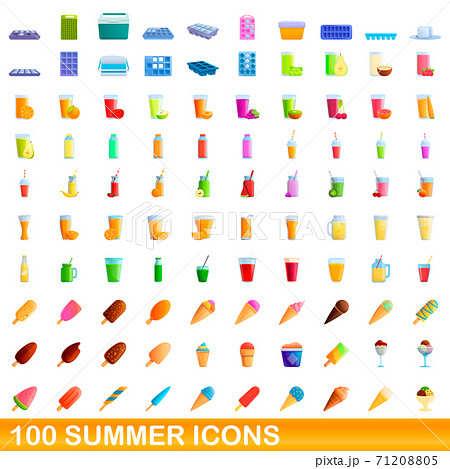 オレンジ オレンジ色 100 １００のイラスト素材