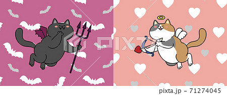 対峙のイラスト素材