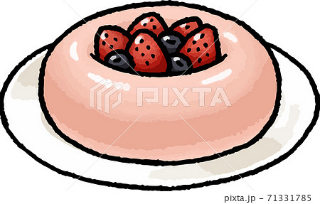 シフォンケーキのイラスト素材集 ピクスタ