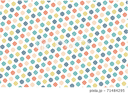 パターン 幾何学模様 背景 花のイラスト素材