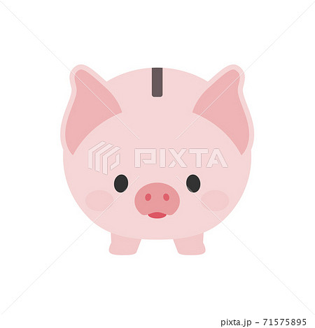キャラクター 可愛い 動物 豚のイラスト素材