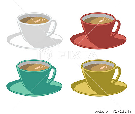 カフェオレのイラスト素材