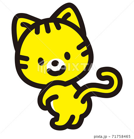 振り向きポーズのイラスト素材