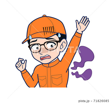 工場作業員のイラスト素材