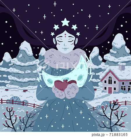 雪の妖精のイラスト素材