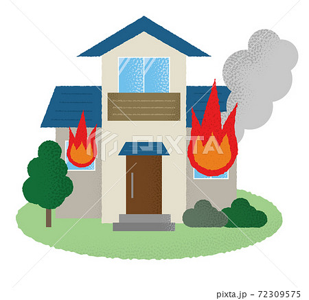 火事 火災 のイラスト素材集 ピクスタ