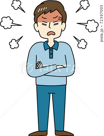 怒り 怒った顔のイラスト素材集 ピクスタ