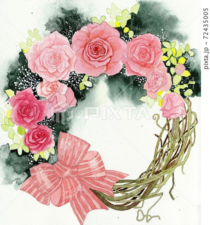 花 薔薇 花束 ブーケのイラスト素材