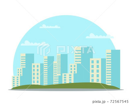 建物 住まい 豪邸 おしゃれのイラスト素材