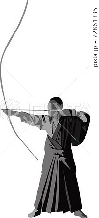 弓道 弓のイラスト素材
