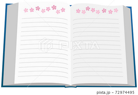 罫線 ノートのイラスト素材