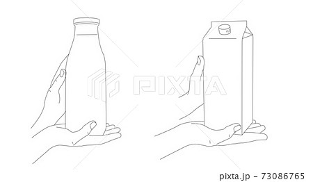 手 缶 缶ジュース 持つのイラスト素材