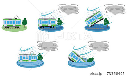 台風 嵐のイラスト素材集 ピクスタ