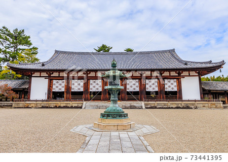 法隆寺 五重塔の写真素材