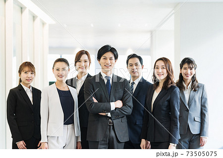 集合写真 女性の写真素材