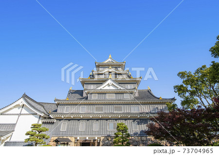 岡山城の写真素材