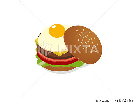 ハンバーガーのイラスト素材集 ピクスタ