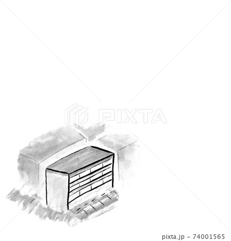 中層マンションのイラスト素材