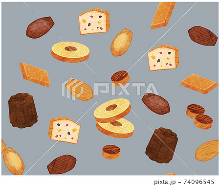 カヌレのイラスト素材