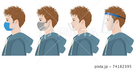かっこいい イケメン 男性 ハンサムのイラスト素材