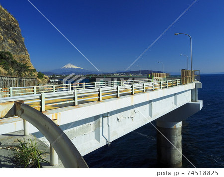 石部海上橋の写真素材