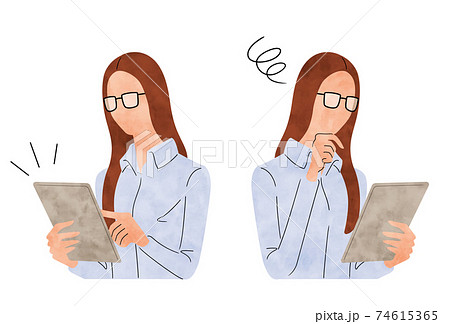 かっこいい女性のイラスト素材