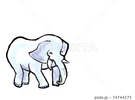 アフリカ象のイラスト素材