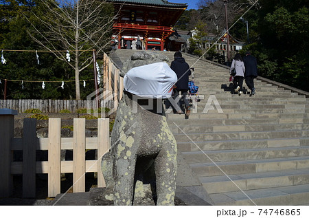 鶴岡八幡宮 階段の写真素材