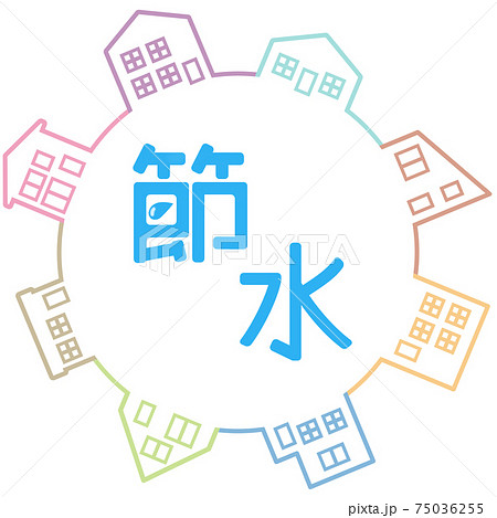 漢字 水のイラスト素材