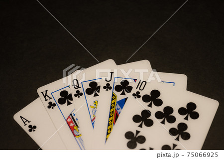 最強札 カード トランプの写真素材