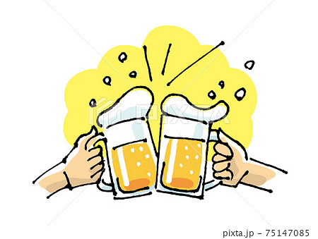 生ビールのイラスト素材