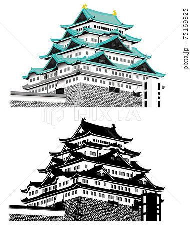 名古屋城のイラスト素材集 ピクスタ