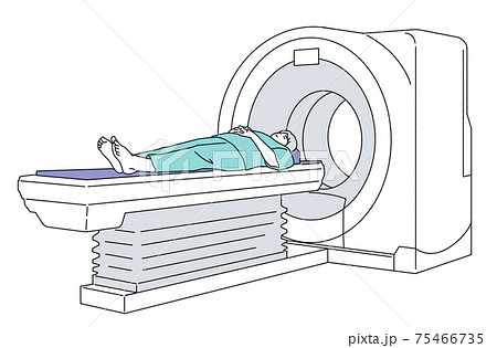 Ct検査のイラスト素材
