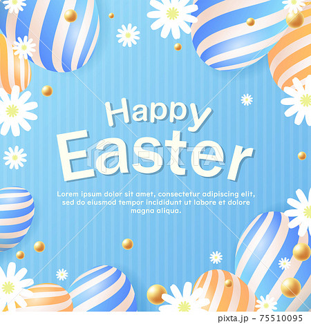 ベクター イースター イースターエッグ デザインのイラスト素材