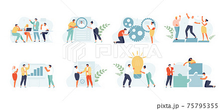 交流会のイラスト素材