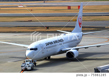 Jal 飛行機の写真素材