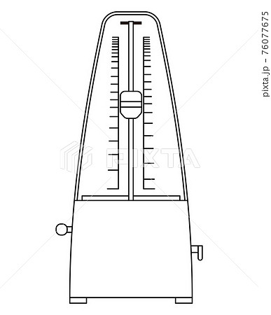 メトロノームのイラスト素材