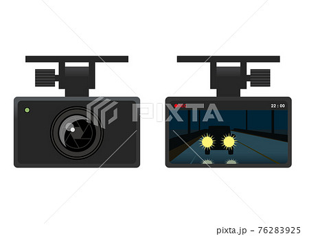 ドライブレコーダーのイラスト素材