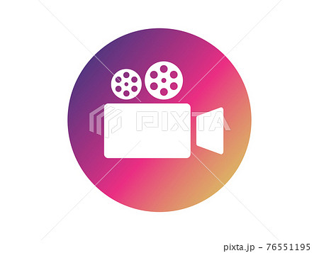 映像 ムービー 動画 アイコンのイラスト素材