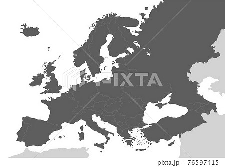 マップ 地図 ヨーロッパ Euのイラスト素材