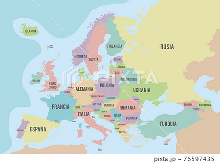 イギリス地図のイラスト素材