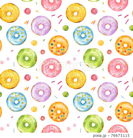 丸い食べ物のイラスト素材