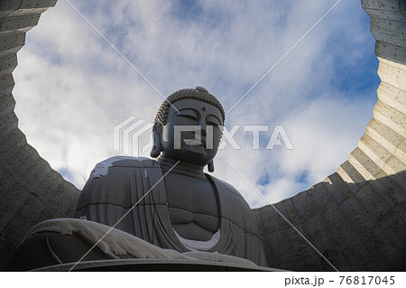 鎌倉大仏 かわいいの写真素材