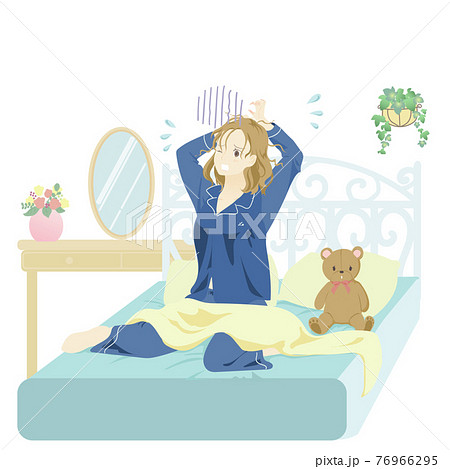 寝坊のイラスト素材