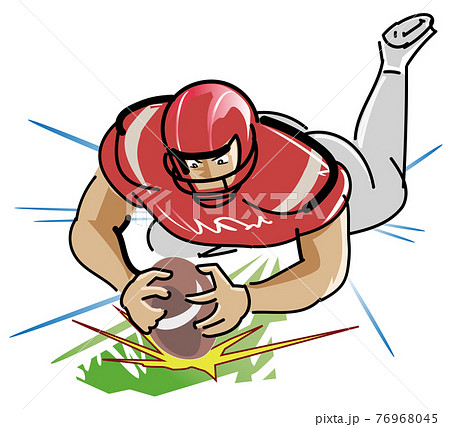 アメフト アメリカンフットボール のイラスト素材集 ピクスタ