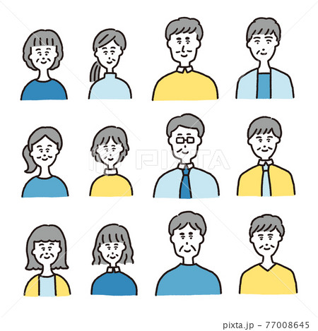 ベクター 男性 女性 アイコンのイラスト素材